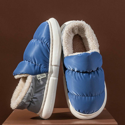Nove zimske pamučne papuče za 2022. Parovi Debeli potplati Povećanje topline Usklađene boje Sveobuhvatne kućne papuče od puhnjaka Pamučne papuče