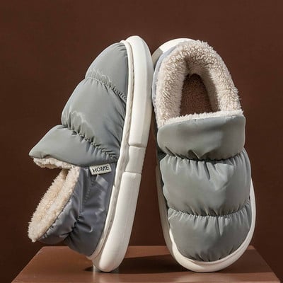 Nove zimske pamučne papuče za 2022. Parovi Debeli potplati Povećanje topline Usklađene boje Sveobuhvatne kućne papuče od puhnjaka Pamučne papuče