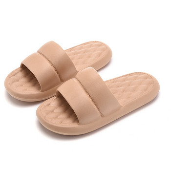 Дамски домашни чехли Обувки с дебела платформа Летни плажни джапанки Дамски EVA обувки с мека подметка Равни обувки Mute Неплъзгащи се пързалки Плажен сандал