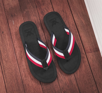 Мъжки летни джапанки Големи размери Неплъзгащи се плоски плажни чехли Мъжки обувки Леки дишащи домашни чехли за мъже Zapatos
