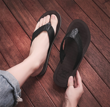 Ανδρικές καλοκαιρινές σαγιονάρες μεγάλου μεγέθους Αντιολισθητική επίπεδη παντόφλα παραλίας Ανδρικά παπούτσια Ανδρικά παπούτσια για το σπίτι που αναπνέουν με παντόφλες για άνδρες Zapatos