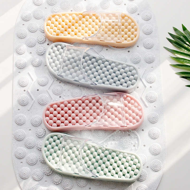 Papuci de masaj cu presopunctură Bărbați Femei, culoare bomboană, antiderapante, baie, sănătate, mărgele pentru masaj pentru picioare, papuci de casă pentru cuplu