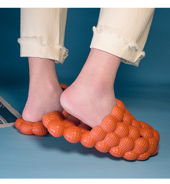 Чехли Женска индивидуалност Сандали с мехурчета и чехли Модни сандали с чувство за домашен масаж Плоски чехли за жени