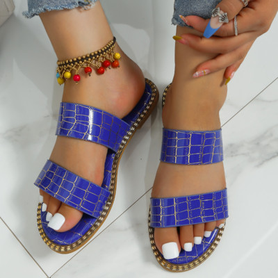 Cipele za žene 2023. Novo Ženske papuče s otvorenim prstima Ljetne rimske jednobojne cipele Ženske ležerne japanke za plažu velike veličine