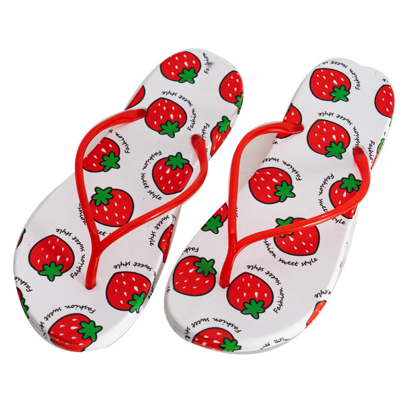 Nova moda 2022. Ženske papuče s voćnim uzorkom Neklizajuće japanke za zatvorene i vanjske prostore Ljetne svježe japanke za plažu za par