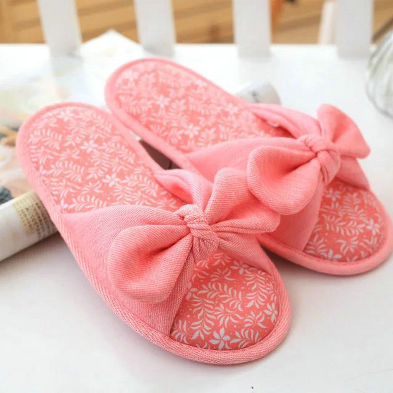 Ping/sive proljeće/ljeto papuče s ribljim ustima za žene Kućne cipele za spavaću sobu Kućne cipele iz crtića Mekane pamučne papuče