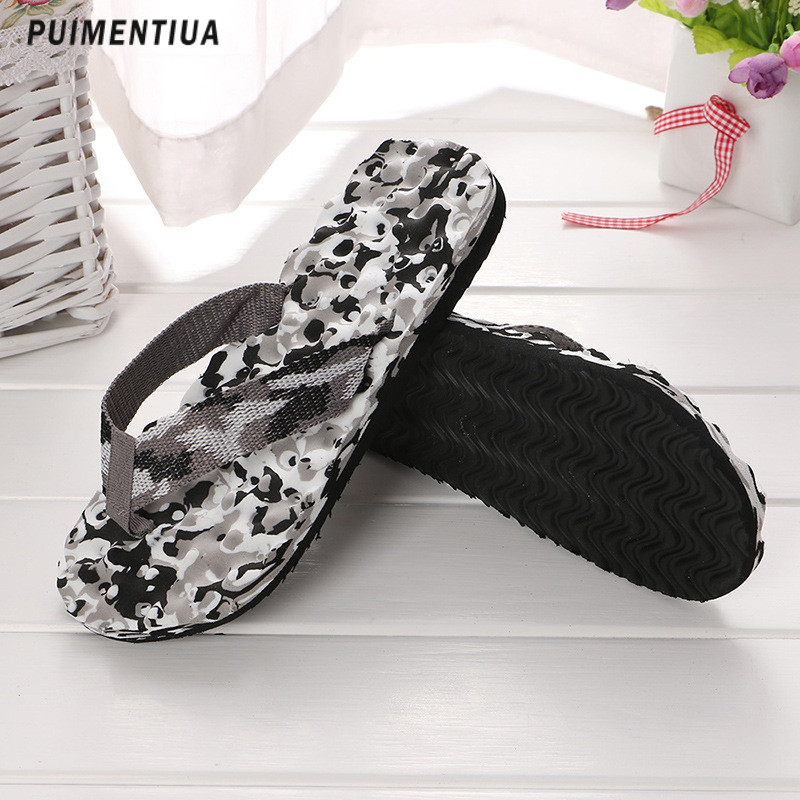 Ljetne papuče za plažu na otvorenom Žene Muškarci Japanke Kamuflažne sandale Neklizajuće Ležerne kućne ravne cipele Tobogani za masažu