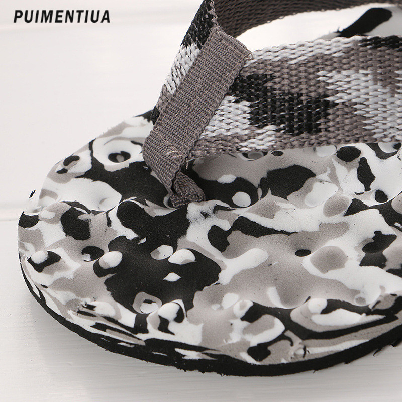 Ljetne papuče za plažu na otvorenom Žene Muškarci Japanke Kamuflažne sandale Neklizajuće Ležerne kućne ravne cipele Tobogani za masažu