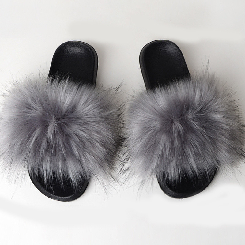Ženske sandale 2021. Krznene papuče od umjetnog krzna, krznene papuče s krznom, ljetne papuče za van, sandale, originalne cipele
