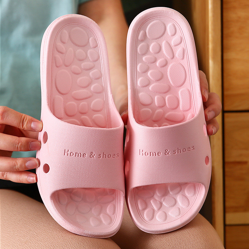 Unisex kućne papuče Ljetne tobogane Ženske mekane sandale za zatvorene japanke protiv klizanja za plažu na otvorenom Novo za par Obiteljske ravne