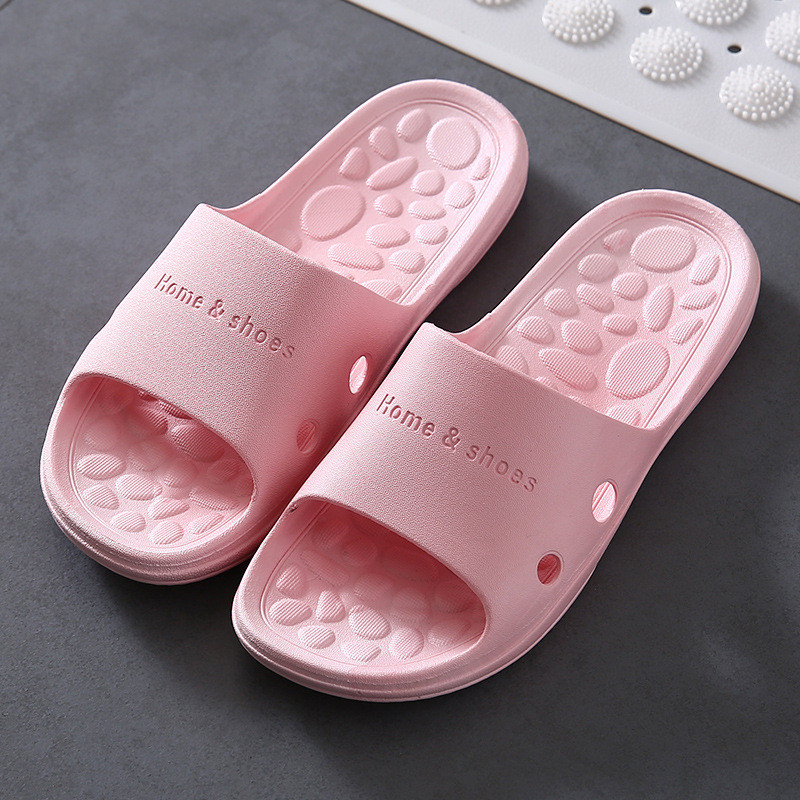 Unisex kućne papuče Ljetne tobogane Ženske mekane sandale za zatvorene japanke protiv klizanja za plažu na otvorenom Novo za par Obiteljske ravne