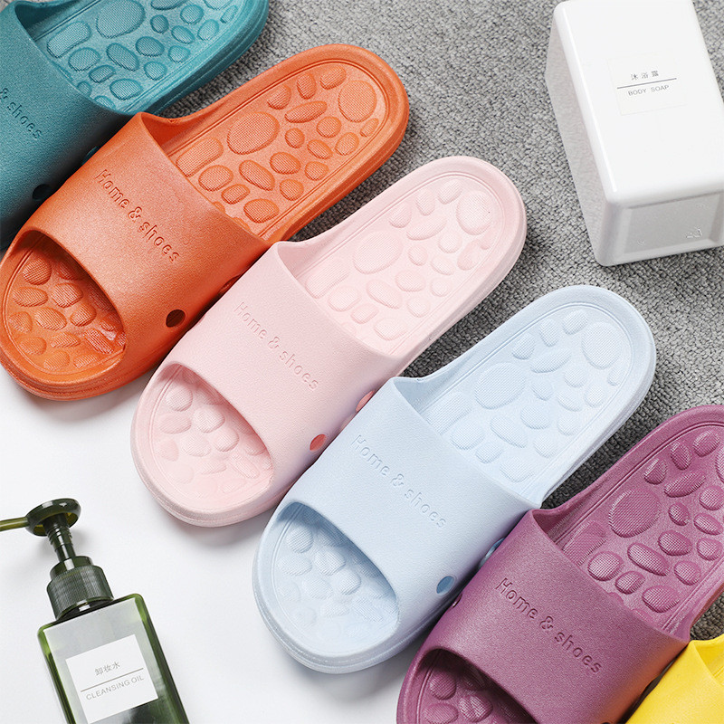 Unisex kućne papuče Ljetne tobogane Ženske mekane sandale za zatvorene japanke protiv klizanja za plažu na otvorenom Novo za par Obiteljske ravne