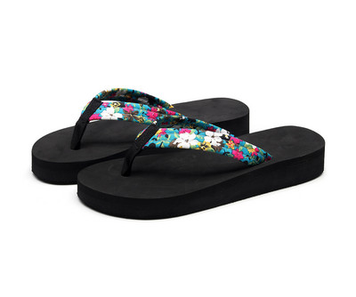 Cipele Ženske boemske cvjetne ravne papuče Ljetne sandalije Neklizajuće cipele za plažu Japanke Cvjetne papuče 2020 Zapatos De Mujer