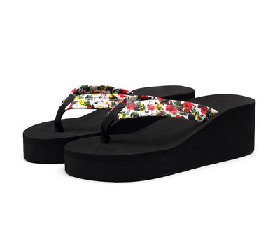 Cipele Ženske boemske cvjetne ravne papuče Ljetne sandalije Neklizajuće cipele za plažu Japanke Cvjetne papuče 2020 Zapatos De Mujer