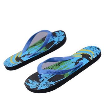 2023 Мъжки джапанки Летни чехли Плажни сандали Неплъзгащи се ежедневни плоски обувки Чехли Вътрешен домашен сандал за мъже Външни пързалки