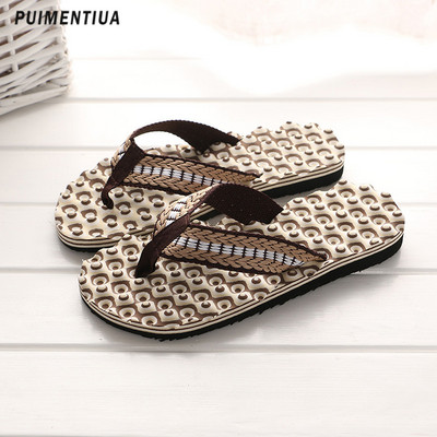 Nove kućne muške papuče s mekim potplatom Ležerne muške japanke Ljetne masažne donji dijelovi Lagane cipele Muške sandale Japanke za unutarnju i vanjsku upotrebu
