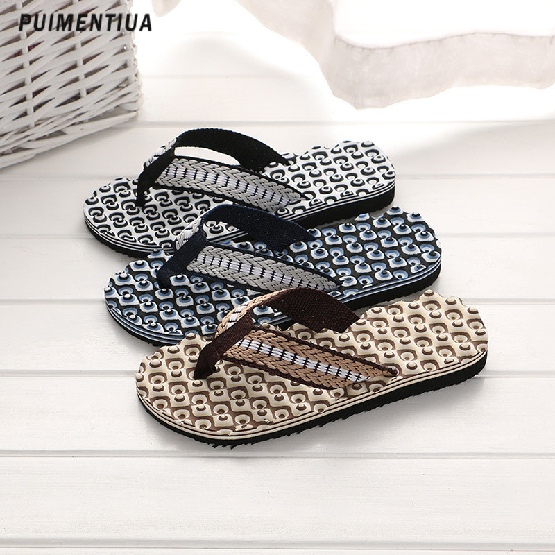 Nove kućne muške papuče s mekim potplatom Ležerne muške japanke Ljetne masažne donji dijelovi Lagane cipele Muške sandale Japanke za unutarnju i vanjsku upotrebu