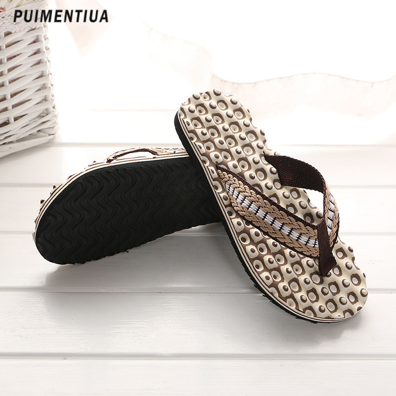 Nove kućne muške papuče s mekim potplatom Ležerne muške japanke Ljetne masažne donji dijelovi Lagane cipele Muške sandale Japanke za unutarnju i vanjsku upotrebu