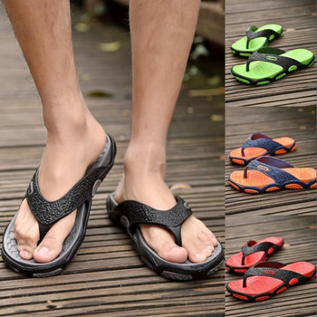 Καλοκαιρινές ανδρικές παντόφλες για την παραλία Μόδα Σαγιονάρες Καλοκαιρινά παπούτσια για άντρες Αντιολισθητικές παντόφλες μπάνιου σπιτιού