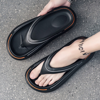 Прашки Джапанки Мъжки облачни чехли Летни обувки на дебела платформа 2023 Плъзгачи за възглавници от мемори пяна Ортопедични щипки Плажни сандали