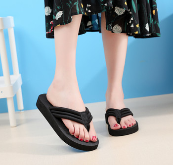 Модни плажни сандали Дамски летни бохемски джапанки с щипка Неплъзгащи се плоски чехли Обувки Дамски ежедневни чехли Слайд