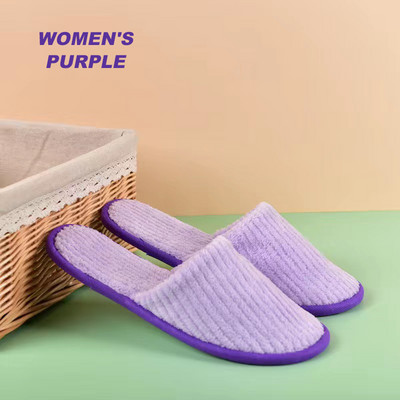 Jednokratne papuče 5 pari Koraljni baršun od plišanih cipela Putovanje Vjenčanje Prilagodljivi uzorak Ugostiteljstvo Povećaj Šifra više