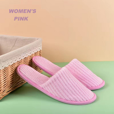 Jednokratne papuče 5 pari Koraljni baršun od plišanih cipela Putovanje Vjenčanje Prilagodljivi uzorak Ugostiteljstvo Povećaj Šifra više