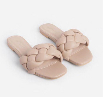 Летни горещи нови гъбени чехли плоски нехлъзгащи се плажни ms сандали за свободното време на открито Универсални дамски джапанки 36-43
