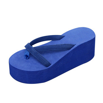 2022 Ежедневни дамски чехли Летни чехли на висок ток Плажни джапанки Плажни обувки Дамски сандали Нехлъзгащи се Големи размери 34-43