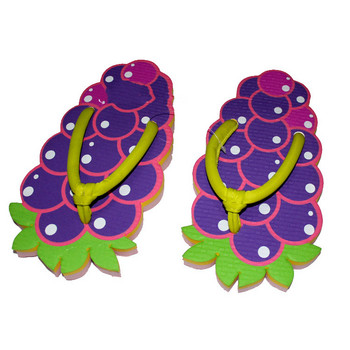 Διασκεδαστικό σχέδιο με μοτίβο φρούτων Γυναικεία με μοτίβο σταφυλιού Σαγιονάρες με ύφασμα Preppy Γυναικεία παντόφλες Γυναικεία παπούτσια Onesize Girls Slides