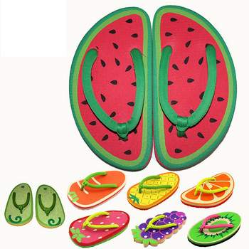 Забавен дизайн на плодов модел Дамски джапанки с шарка на грозде и пръсти Дамски чехли от готов плат Дамски обувки Onesize Пързалки за момичета