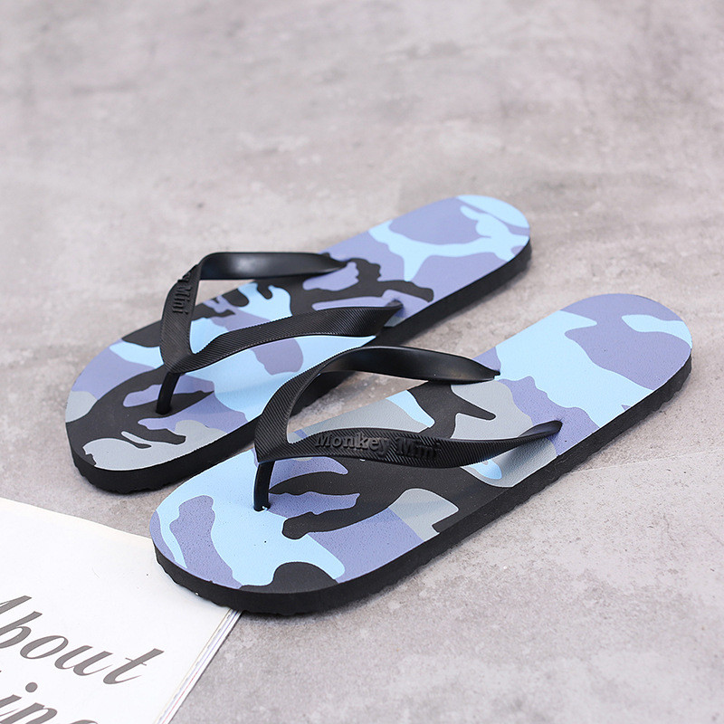 Kamuflažne kokos papuče za plažu Ljeto iz crtanih filmova Muške japanke Kućne neklizajuće visokokvalitetne sandale za zatvorene i vanjske slobodno vrijeme