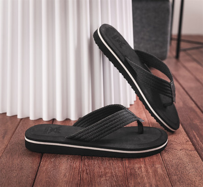Letné papuče Pánske žabky Plážové sandále Protišmykové ležérne ploché topánky Papuče Vnútorná domáca obuv Zapatillas Hombre Casual