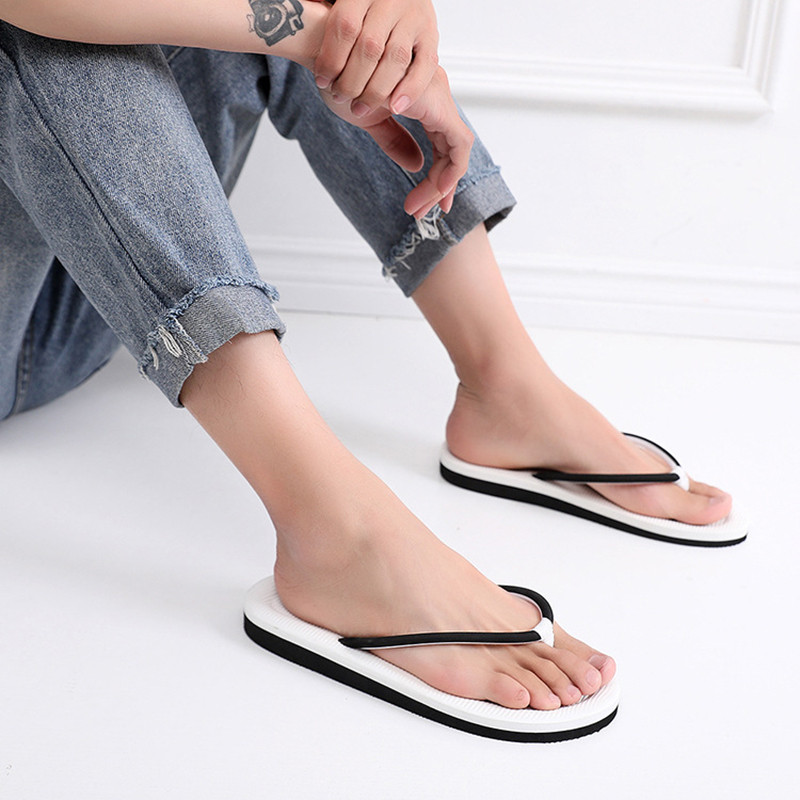 Ženske papuče Lagane cool cipele Ženske ravne japanke Crne neklizajuće Osnovne kućne sandale za kućnu upotrebu Zapatos Mujer