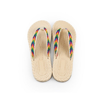 Летни джапанки Дамски чехли 2023 Нови плажни обувки Бохемска рокля Плоски пързалки Ежедневно тъкани Дамски джапанки Дизайнерски дамски