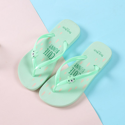 Többszínű nyári kültéri szandálok csúszásgátló családi alap otthoni cipők kutya macska medve állat papucs Kawaii női strandpapucs