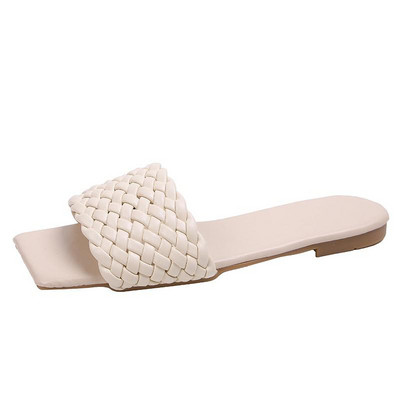 Sandale roșii pentru femei, papuci plat cu temperament deschis, plajă, casual, Ytmtloy, pentru interior, vară, Zapatillas Mujer Casa Sapatos