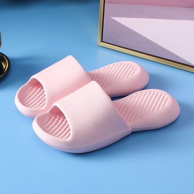 Anti-alunecare, rezistente la uzură, cu talpă groasă, papuci super moi, cu talpă, sandale cu glisiere, pentru petrecere a timpului liber, bărbați, dame, pentru interior, baie, pantofi anti-alunecare