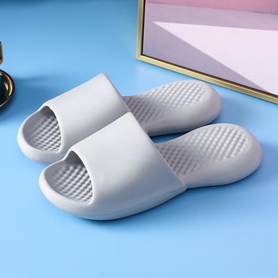 Anti-alunecare, rezistente la uzură, cu talpă groasă, papuci super moi, cu talpă, sandale cu glisiere, pentru petrecere a timpului liber, bărbați, dame, pentru interior, baie, pantofi anti-alunecare