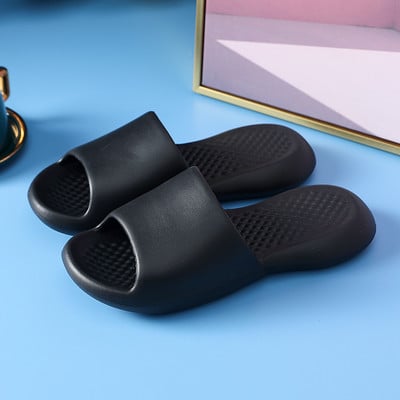 Anti-alunecare, rezistente la uzură, cu talpă groasă, papuci super moi, cu talpă, sandale cu glisiere, pentru petrecere a timpului liber, bărbați, dame, pentru interior, baie, pantofi anti-alunecare