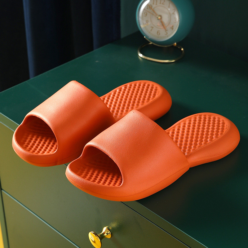 Anti-alunecare, rezistente la uzură, cu talpă groasă, papuci super moi, cu talpă, sandale cu glisiere, pentru petrecere a timpului liber, bărbați, dame, pentru interior, baie, pantofi anti-alunecare