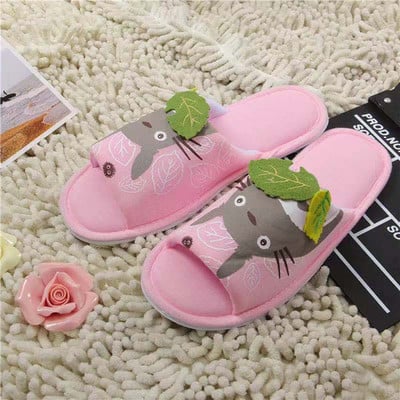 Žena ČovjekTotoro Crtić Plišane zimske papuče Par Dječji ljupki dom Činčile Neklizajuće Tople Totoro papuče za spavaću sobu