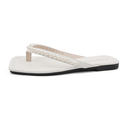 Pantofi pentru femei 2023 papuci de modă papuci de damă papuci casual conciși și sălbatici pantofi cu mărgele șir pentru femei