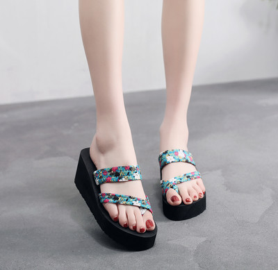 Női papucsok nyári alkalmi papucsok szabadtéri strandszandálok EVA platform kényelmes cipők női vastagtalpú szandál Zapatillas Mujer