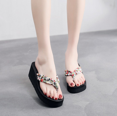 Női papucsok nyári alkalmi papucsok szabadtéri strandszandálok EVA platform kényelmes cipők női vastagtalpú szandál Zapatillas Mujer