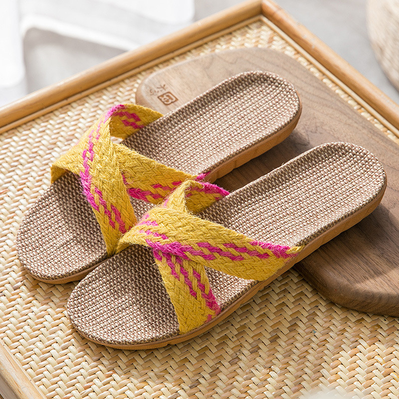 Mn Moterys Namai Šlepetės Patalpų Patalynės Šlepetės Minkšti Lengvi Laisvalaikio Batai Lininiai Šlepetės Naujas Patogus Atvykimas