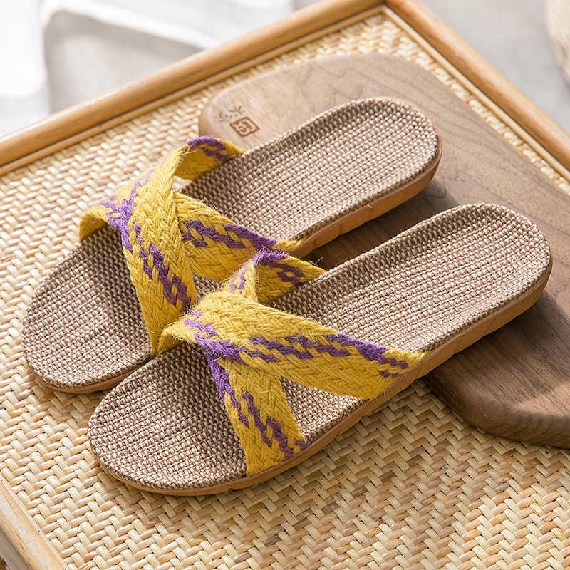 Mn Moterys Namai Šlepetės Patalpų Patalynės Šlepetės Minkšti Lengvi Laisvalaikio Batai Lininiai Šlepetės Naujas Patogus Atvykimas