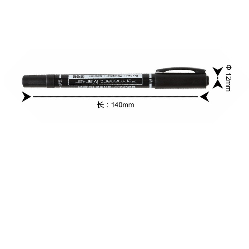 3 vnt Aliejinio rašalo nuolatinės spalvos žymeklis, ryškus piešinys juodai mėlynai raudonai skirtas CD audiniams, medienai Biuro mokykla A6537