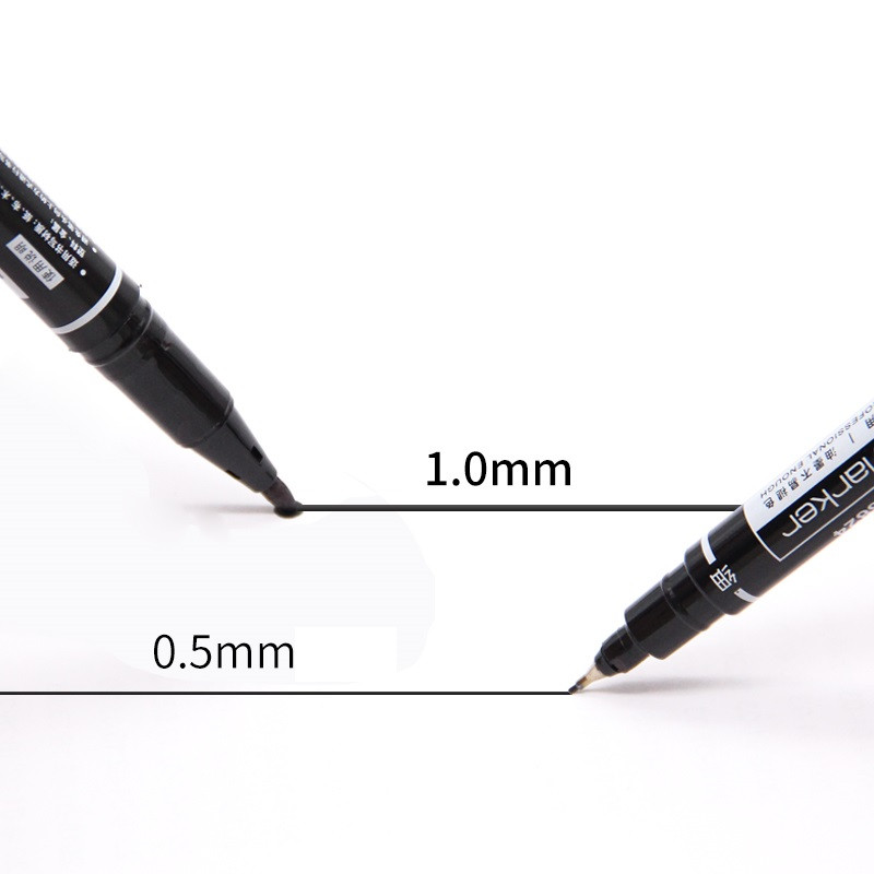 3 vnt Aliejinio rašalo nuolatinės spalvos žymeklis, ryškus piešinys juodai mėlynai raudonai skirtas CD audiniams, medienai Biuro mokykla A6537