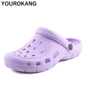 Ljetne ženske papuče Klompe Šuplje uniseks cipele za plažu za par Loše papuče Ležerna vrtna obuća Neklizajuće kupaonske sandale Mule